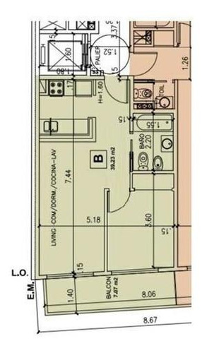 Departamentos 2 Ambientes - Venta