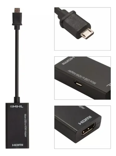 Cable 3m Adaptador MHL MicroUSB a HDMI