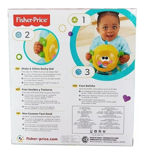 Muñeco De Peluche Blando Patito De Goma Bebe Fisher Price