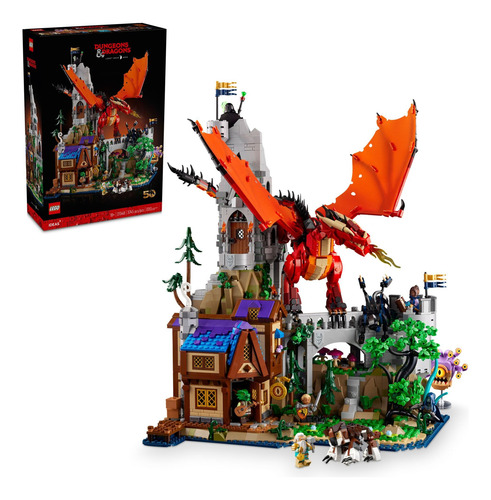 Lego 21348 Set Adultos Dungeons & Dragons Eldragon Rojo