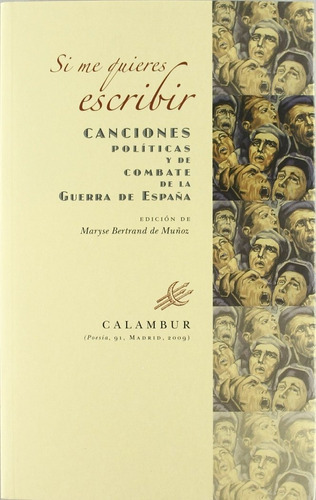 Si me quieres escribir, de Varios autores. Calambur Editorial, S.L., tapa blanda en español