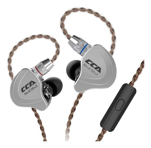 Cca C10 Auriculares Intrauditivos Híbridos, 4ba+1dd Estéreo