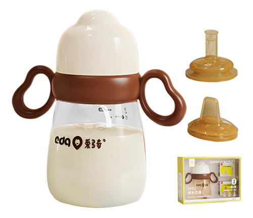 300ml Biberón Con Pajita, Set De Biberones Anticolicos