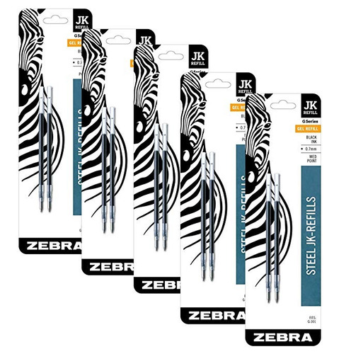 Zebra G-301 De Acero Inoxidable De La Pluma Jk-recarga, Fine