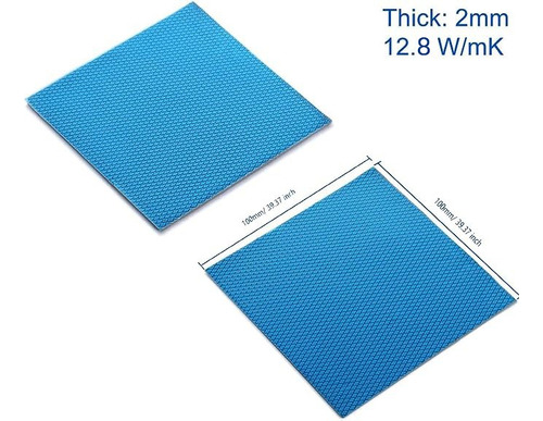 Thermal Pad 100x100mm 12.8w/mk 2mm Para Gpu