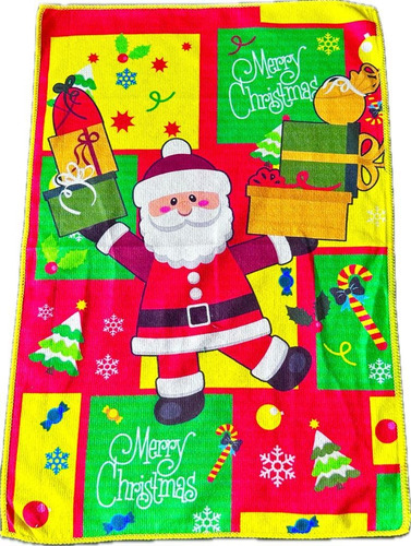 Paquete 5 Trapos/secadores Navideños, Varios Diseños Hilasal