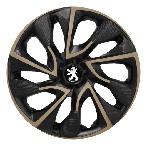 Calota Esportiva Aro 14 Gold Dourado Peugeot 206 207 Hoggar