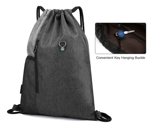 Bolsa De Gimnasio Con Auriculares Jack, Mochila Con Cordón,
