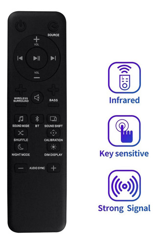 Reemplace El Mando A Distancia Para Barra De Sonido Bar/2.1/