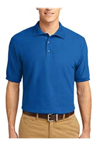 Gildan Camiseta Polo Adulto Talla S Poliester de 220 gr Royal 