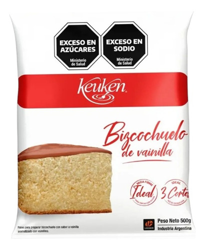 Bizcochuelo Premezcla Vainilla X 500 Gr Keuken Lodiser Torta