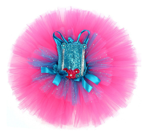 A Vestido De Princesa Trolls Poppy Para Niña