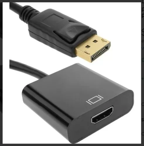 Cable 4K HDMI a DP Convertidor de fuente HDMI a monitor DisplayPort Cable  de audio y video de 144 Hz Cable unidireccional HDMI de 1,4 entrada a DP 1,2