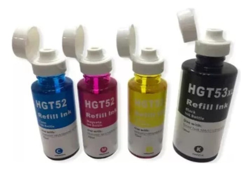 Kit De 4 Tinta Gt53xl Y Gt52 Genericas Para Hp 415/310/615