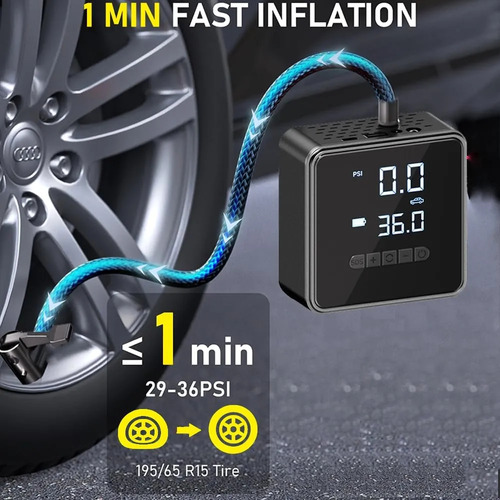 Inflador De Neumaticos Compresor De Aire Portatil 150psi