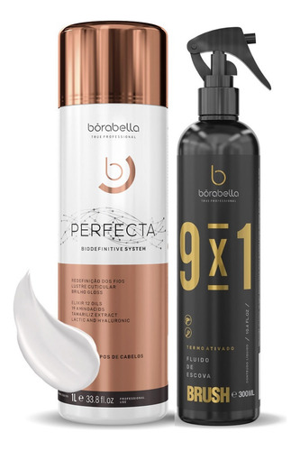 Fluido 9em1 Borabella + Progressiva Branca Perfecta 1l Kit