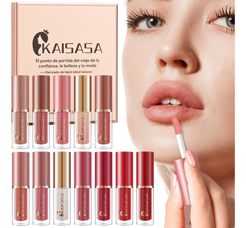 Kaisasa Set De Maquillaje Labial Gloss Gloss Indeleble