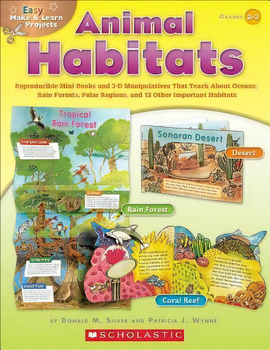 Animal Habitats, Grades 2-3, De Donald M Wynne. Editorial Scholastic Teaching Resources, Tapa Blanda En Inglés
