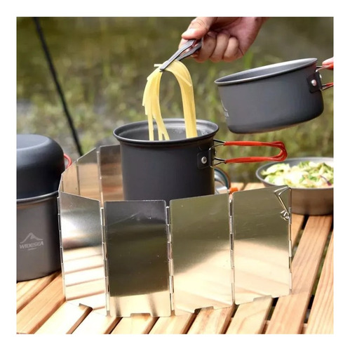 Protector De Viento Para Cocinilla Portatil Camping 67x24cm