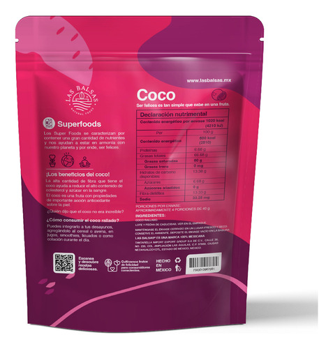 Coco Rallado Las Balsas Rallado 150g