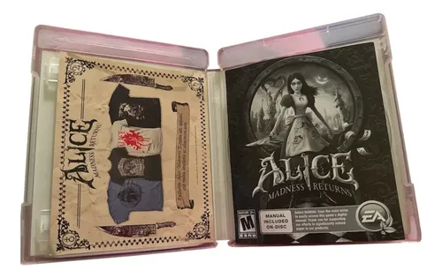 Alice Madness Returns Jogo Ps3 - Físico - Com Encarte