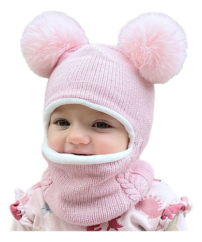 Conjunto De Gorro Y Bufanda De Invierno For Bebés Y Niños,