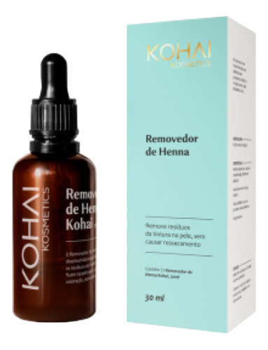 Removedor De Henna Para Sobrancelhas 30ml Kohai Liquida