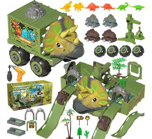 Juguete De Camión Juego De Dinosaurios Transporte Para Niños