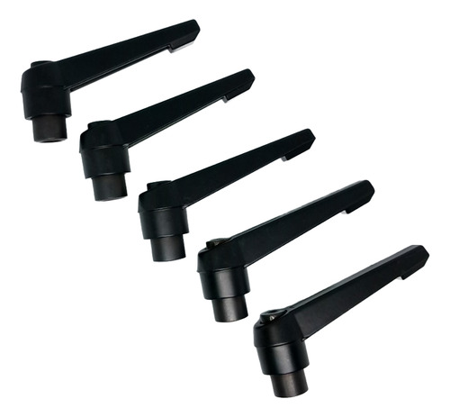 Manija Palanca Sujeción Ajustable M8x63mm 5 Piezas Negro