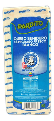 Pieza Queso Paisa Pardito Por Kg 8976 Ml.