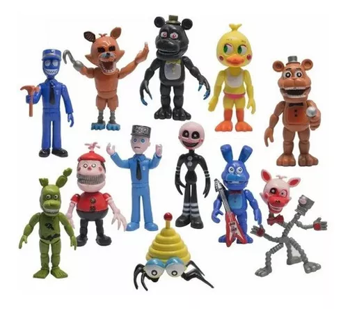 Cinco Noites No Freddy's Fnaf World - Kit Com 6 Personagens!