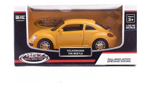 Auto De Coleccion Volkswagen The Beetle 1:38 Msz Pull Back