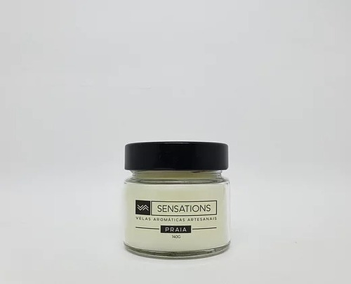 Imagem 3 de 7 de Praia - Vela Aromática Perfumada Decorativo 140g