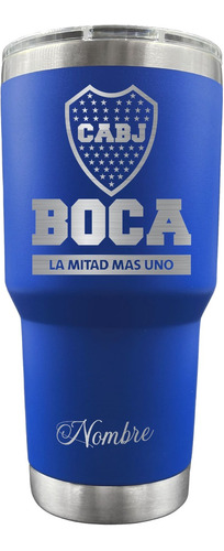 Vaso Térmico Termo 30 Oz Boca Juniors Fútbol Grabado Láser