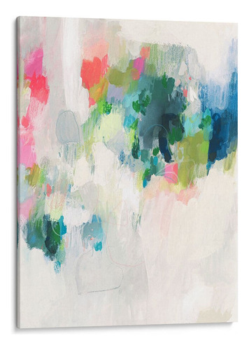 Canvas Lab Cuadro Frambuesa Y Teal I 75x100, Victoria Borges