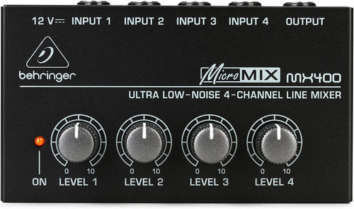 Behringer Micromix Mx400 Mezclador De Línea De 4 Canales