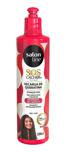 Salon Line Activador Recarga Queratina Vegano Rulos 300ml