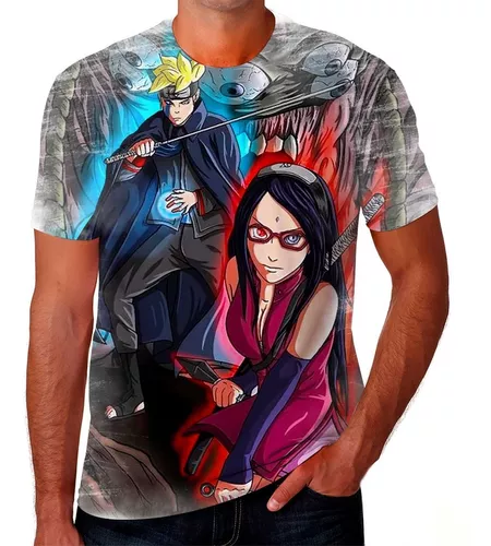 Camiseta Camisa Sarada Uchiha Anime Envio Rapido 01