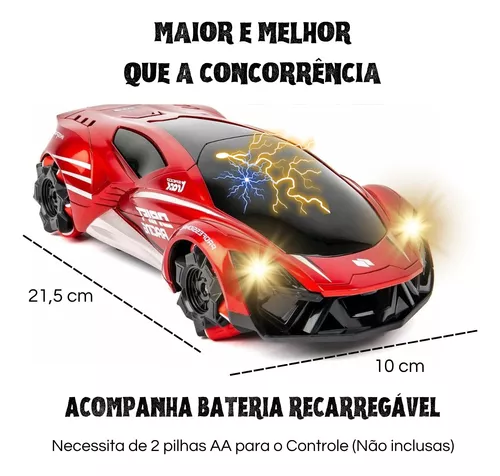 Carrinho de Controle Remoto Drift 360 Graus Manobras Radicais