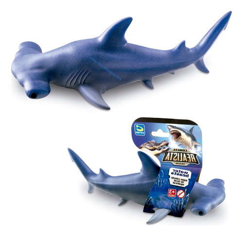 Tubarão Martelo Premium Realista Brinquedo Grande 27cm