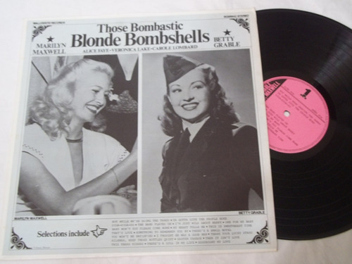 Vinil Lp - Those Bombastic Blonde Bombshells Alice Faye