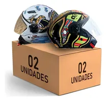 Comprar Kit 2 Capacetes Fw3 Personalizado Blade Modelos Aberto Top