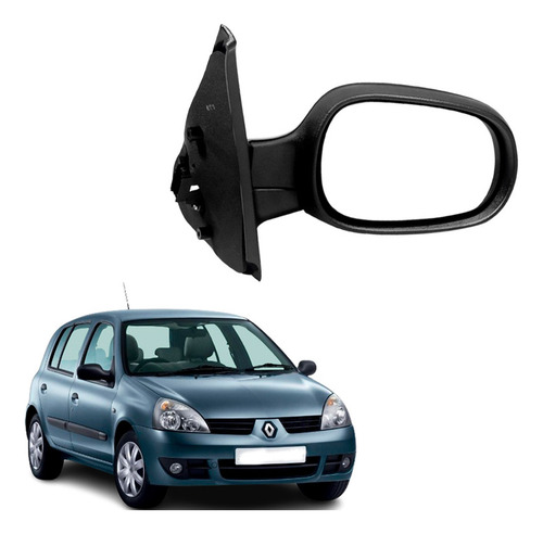Espejo Clio 2007 2008 2009 2010 Elec Negro Derecho Rh