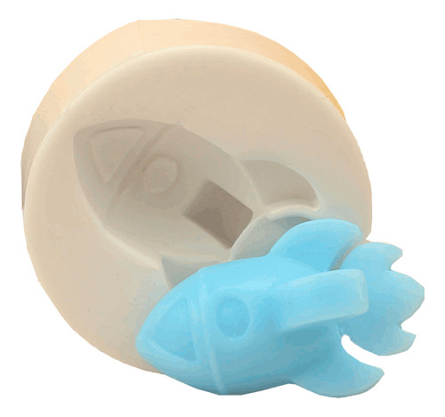 Molde Silicone Mini Foguete