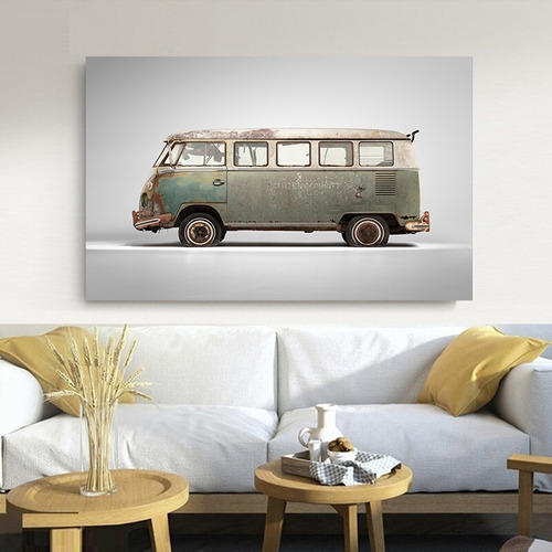 Cuadro Decorativo Moderno 60x90 Van Furgon Volkswagen Playa