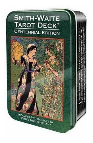 Smith-waite Centennial Tarot Deck Tin Lata Us Game Original