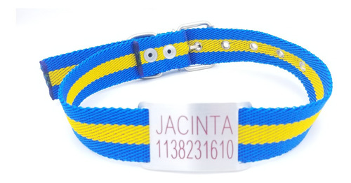 Chapita Para Perro Pasador Grande (modelo 29) + Collar Boca