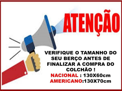 Imagem 4 de 5 de Colchão De Berço Infantil Ortobom 130x70cm Padrão Americano