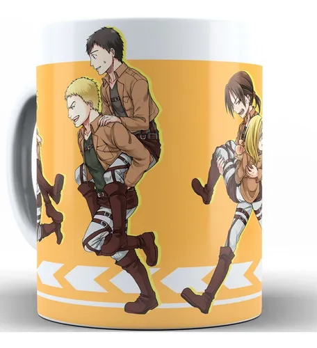 Caneca Attack on Titan Personagens