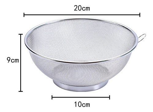 Cesta De Lavagem De Frutas Cesta De Drenagem Misturador 20cm